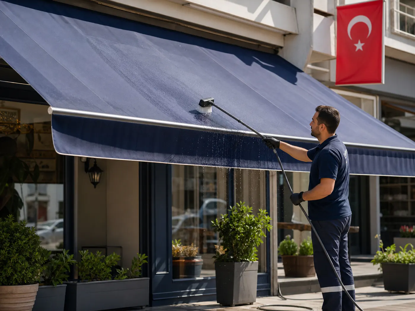 Tente Temizliği hizmeti için profesyonel uygulama alanı