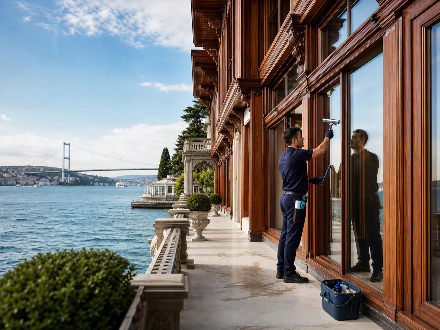 Yalı Temizliği hizmeti için profesyonel uygulama alanı
